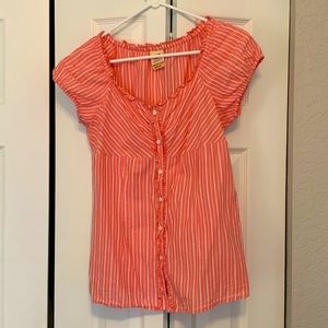 Old Glory red and white striped top